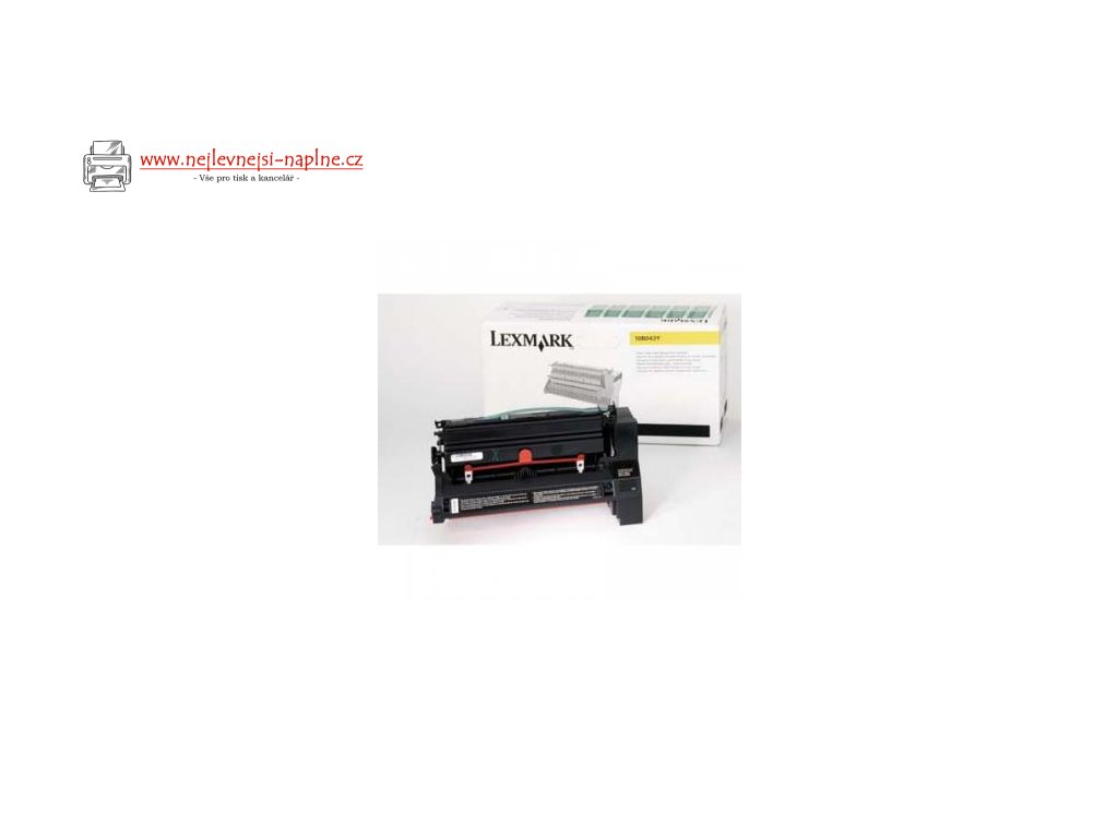 Lexmark originální toner 10B042Y, yellow, 15000str., return