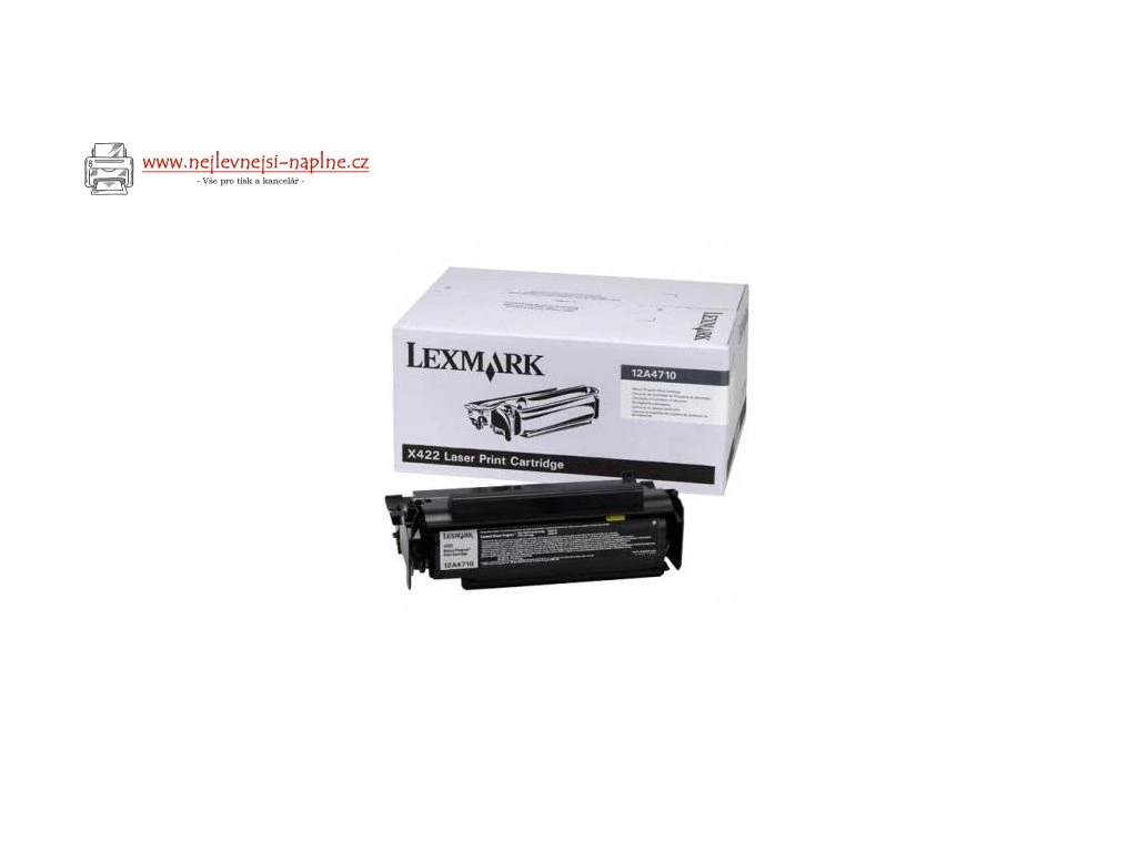 Lexmark originální toner 12A4710, black, 6000str., return