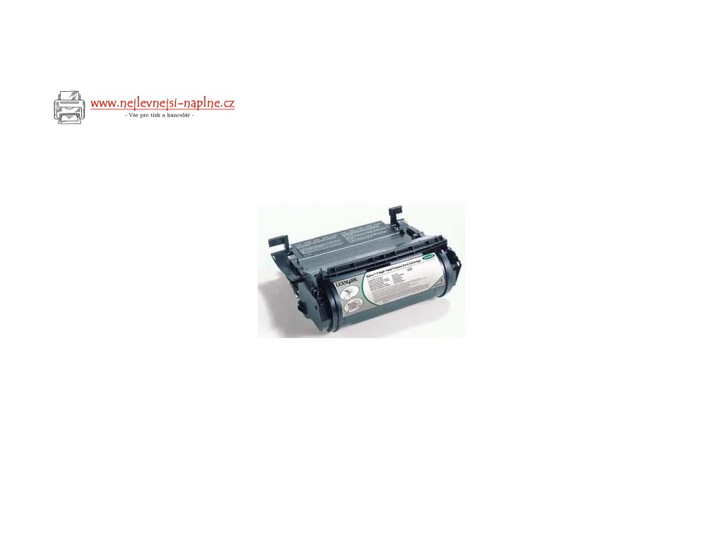 Lexmark originální toner 12A5845, black, 25000str., high capacity, return