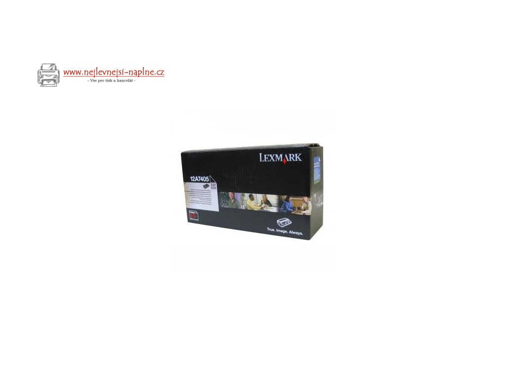 Lexmark originální toner 12A7405, black, 6000str., return