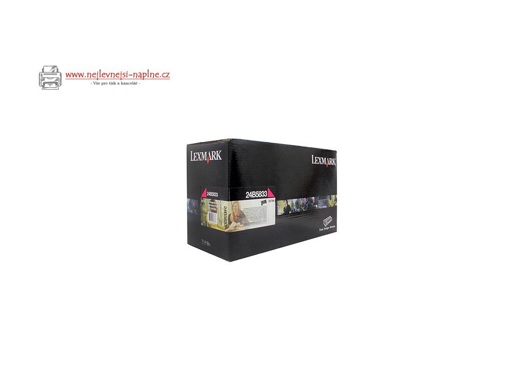 Lexmark originální toner 24B5833, magenta, 18000str., extra high capacity, return