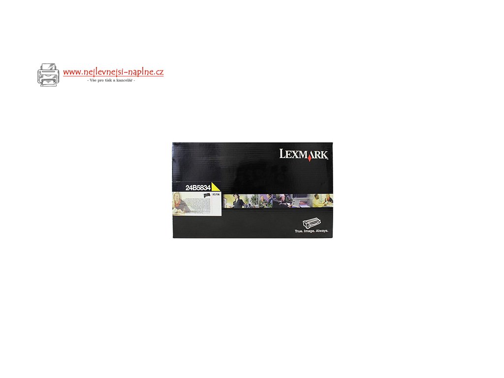 Lexmark originální toner 24B5834, yellow, 18000str., extra high capacity, return