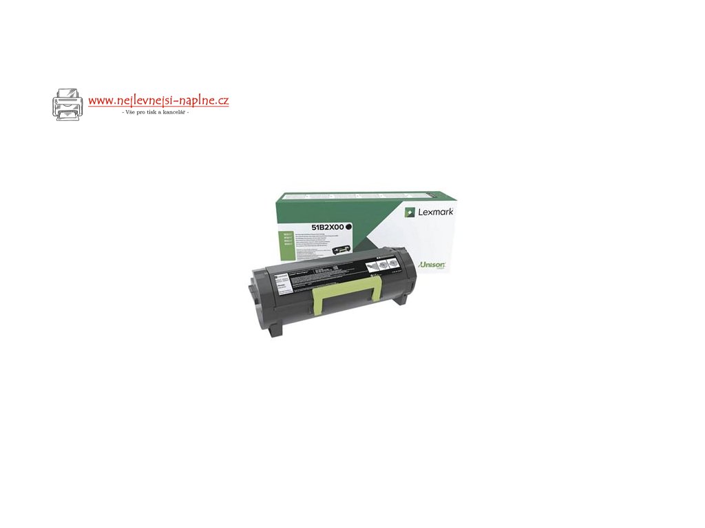 Lexmark originální toner 51B2X00, black, 20000str., return