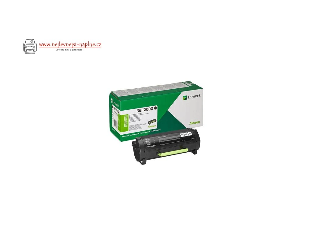 Lexmark originální toner 56F2000, black, 6000str., return