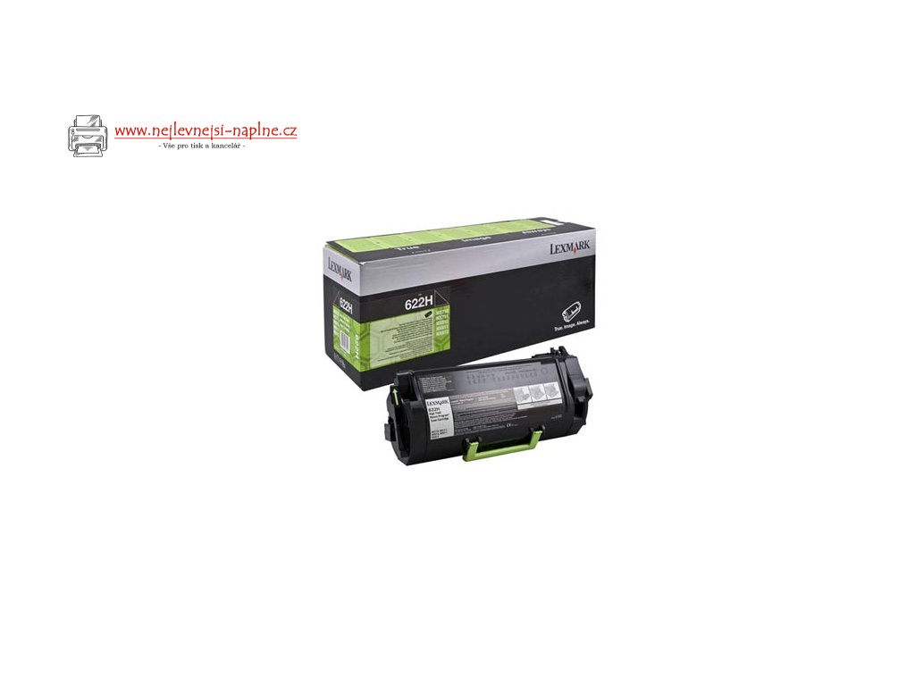 Lexmark originální toner 62D2H00, 622H, black, 25000str., high capacity, return
