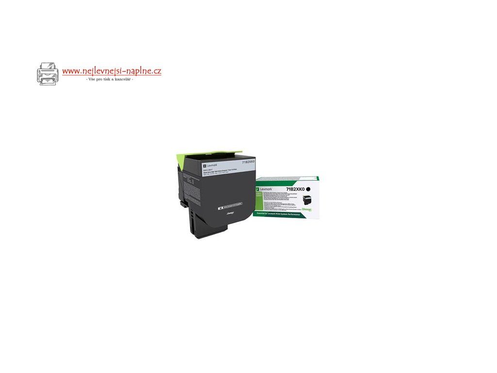 Lexmark originální toner 71B2XK0, black, 8000str., return