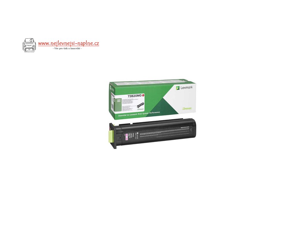Lexmark originální toner 73B20M0, magenta, 15000str., return