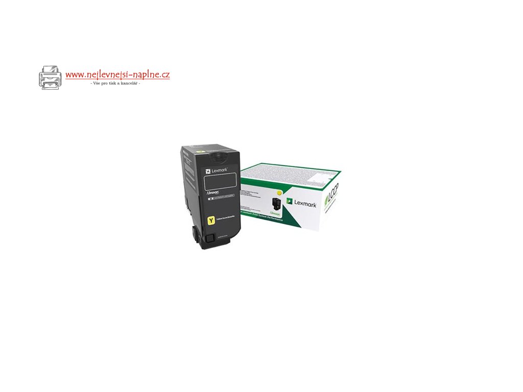 Lexmark originální toner 73B20Y0, yellow, 15000str., return