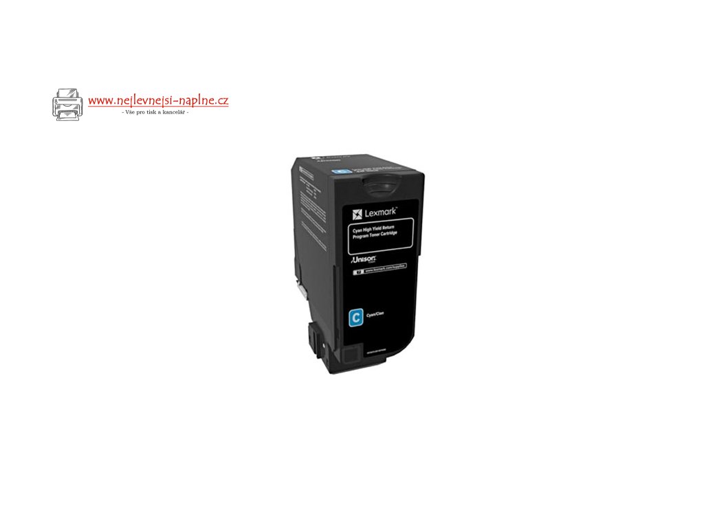 Lexmark originální toner 84C2HC0, cyan, 16000str., return