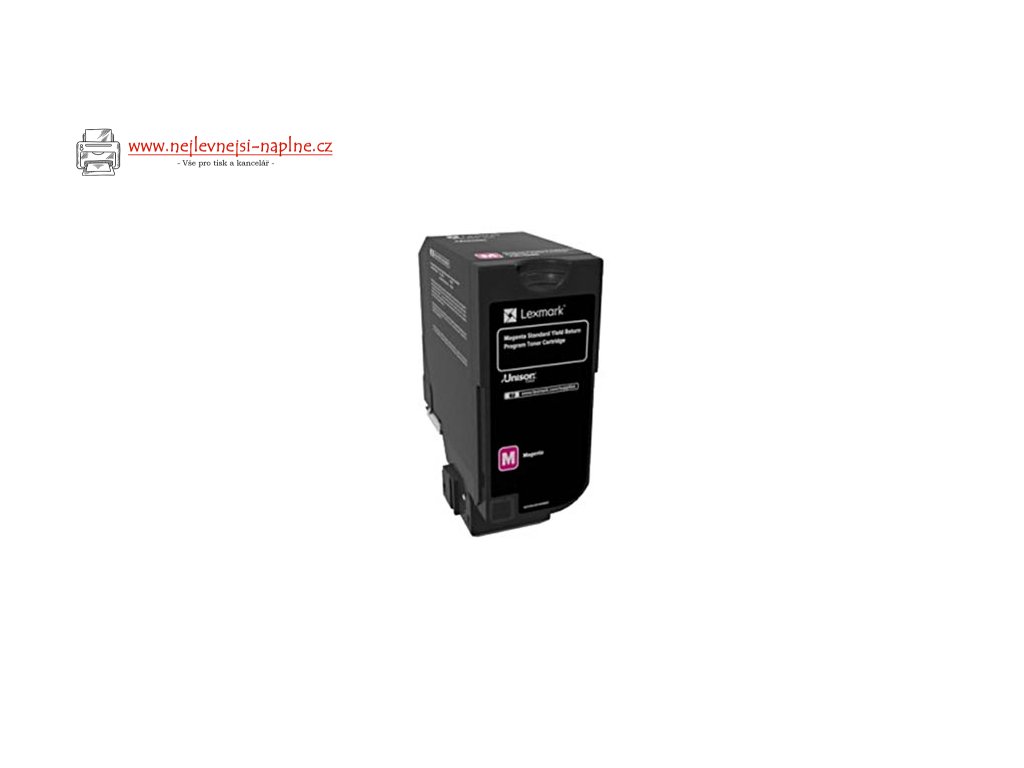 Lexmark originální toner 84C2HM0, magenta, 16000str., return