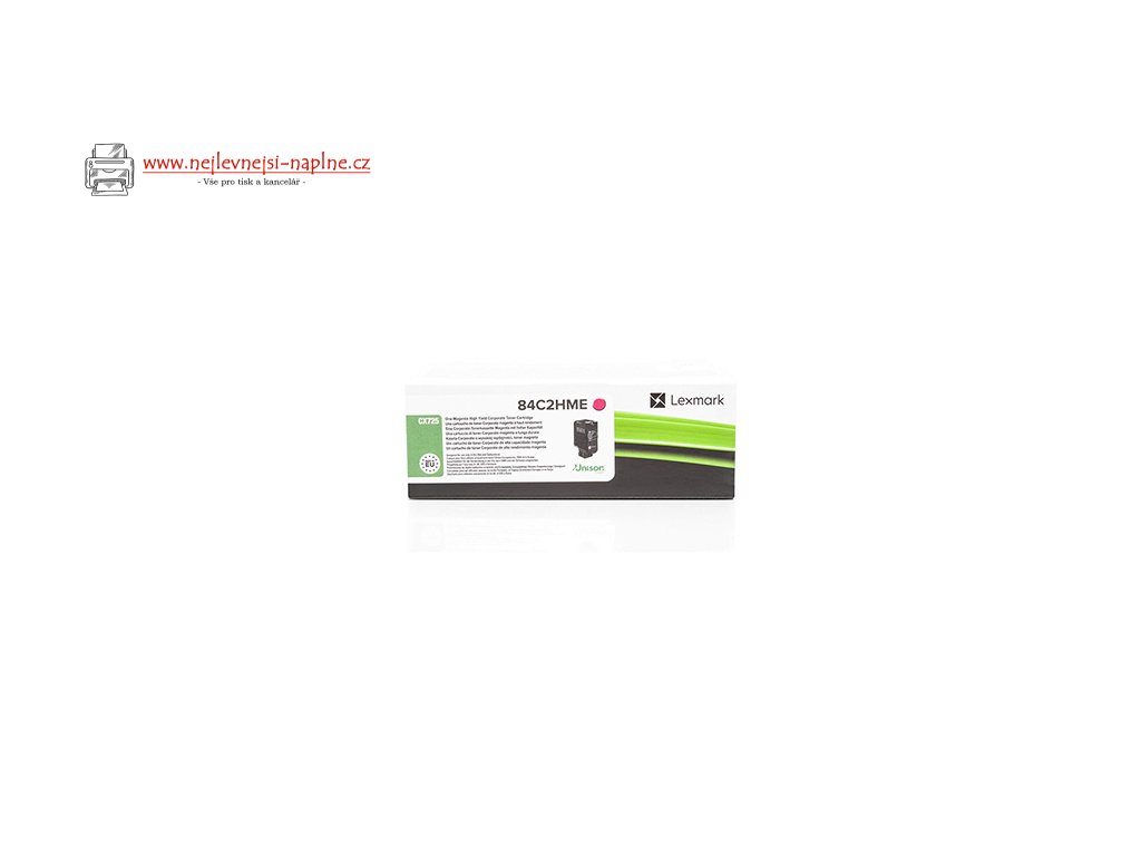 Lexmark originální toner 84C2HME, magenta, 16000str., high capacity, return