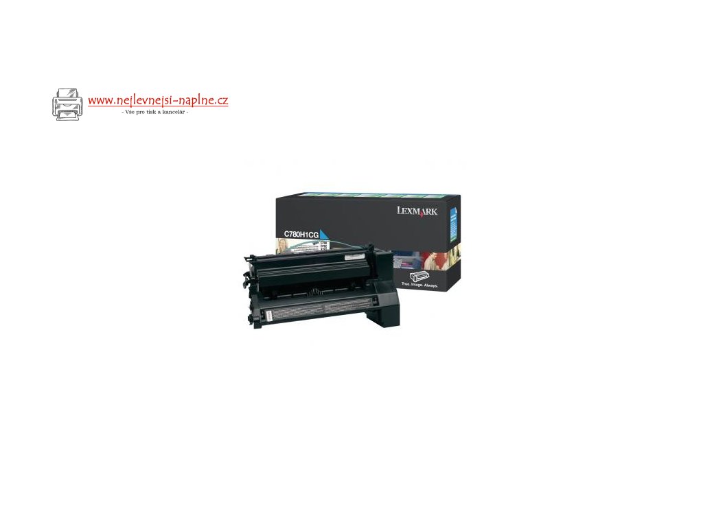 Lexmark originální toner C780H1CG, cyan, 10000str., return