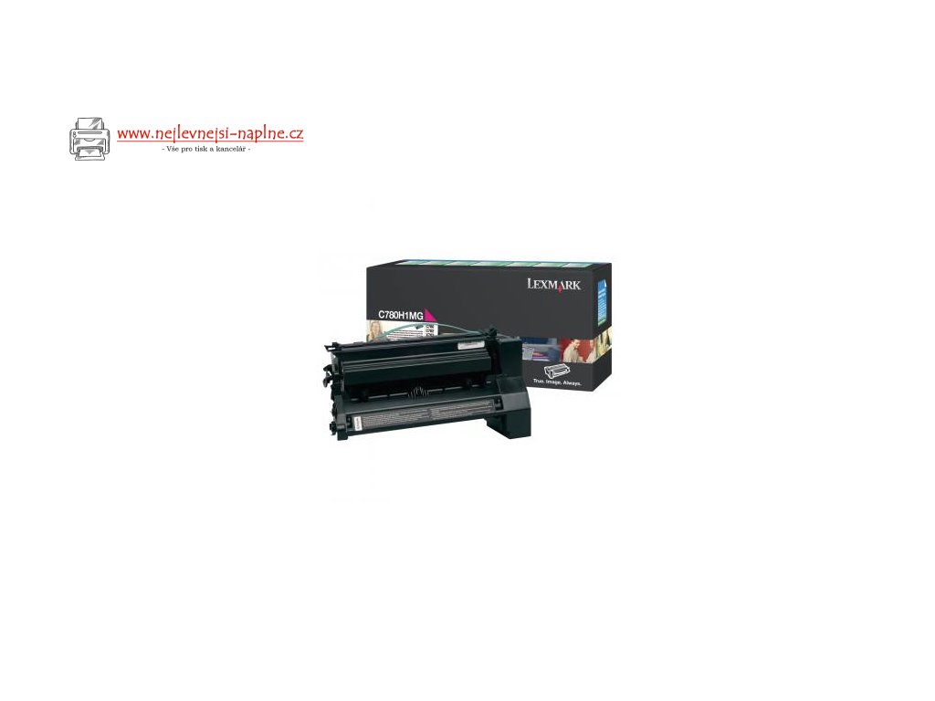 Lexmark originální toner C780H1MG, magenta, 10000str., return