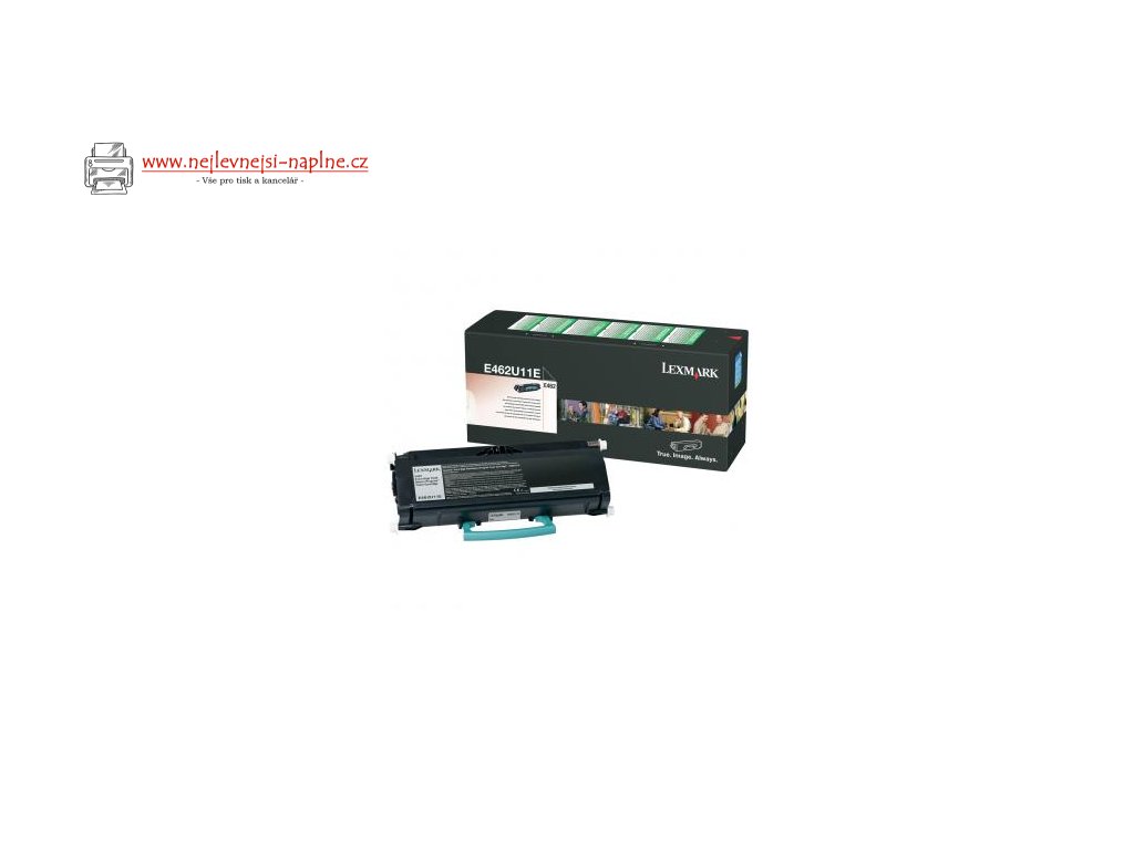 Lexmark originální toner E462U11E, black, 18000str., extra high capacity, return