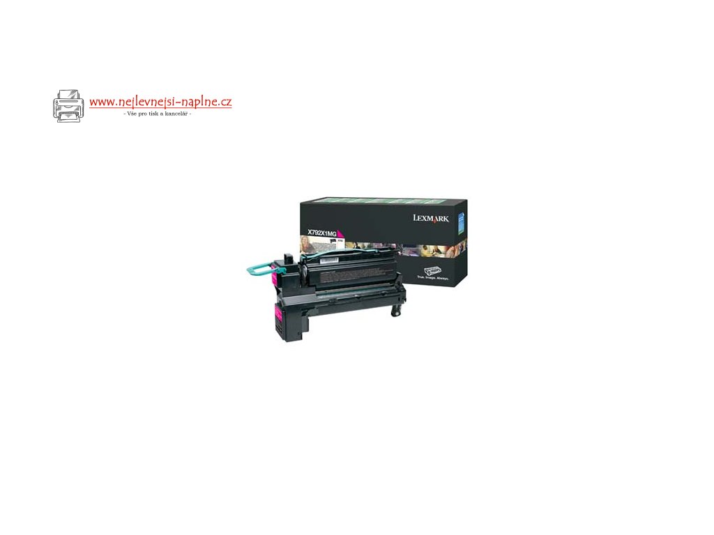Lexmark originální toner X792X1MG, magenta, 20000str., return