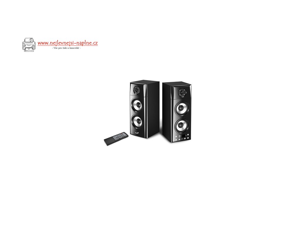 Genius reproduktory SP-HF2800 BT, 2.0, 60W, černé, dálkové ovládání, BT 5.0, 3pásmové, LCD display, podpora TWS, RCA vstup, Blueto