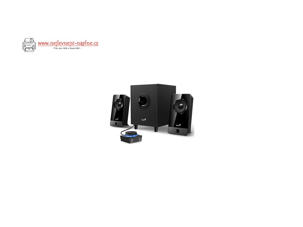 Genius reproduktory SW-2.1 300X, 2.1, 10W, černé, ovládací panel, vstup pro mikrofon, 3,5 mm jack, 25Hz~18kHz