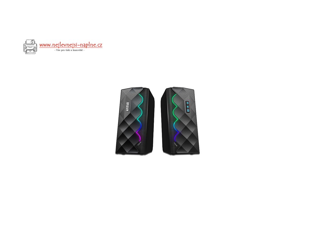 Marvo reproduktory SG-269, 2.0, 6W, černé, regulace hlasitosti, herní, 160Hz-20kHz, RGB podsvícení, dotykový