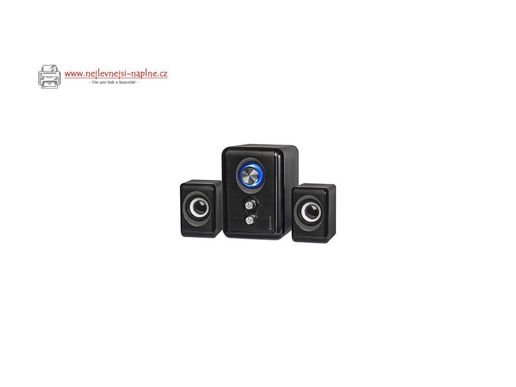 Defender reproduktory V11, 2.1, 11W, černé, regulace hlasitosti, tlačítko napájení, nastavení basů a výšek, 40Hz~18kHz