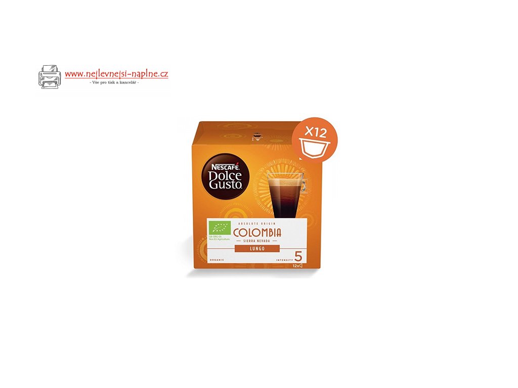 Kávové kapsle Nescafé Dolce Gusto lungo, Colombia, 3x12 kapslí,  velkoobchodní balení karton - nejlevnejsi-naplne.cz