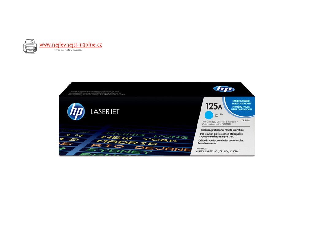 Original Toner Cyan HP Color LaserJet CM1312, CP1215, CP1515, CP1518 (125A CB541A)