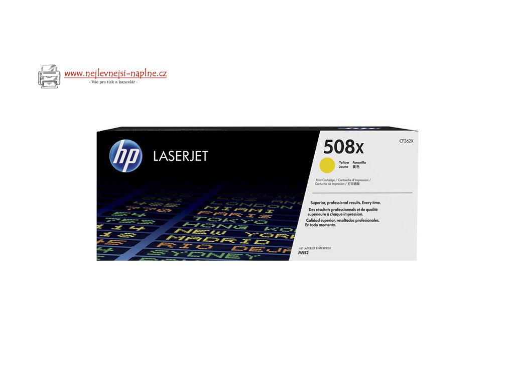 Original Toner Yellow HP Color LaserJet Enterprise M552 (508X CF362X)
