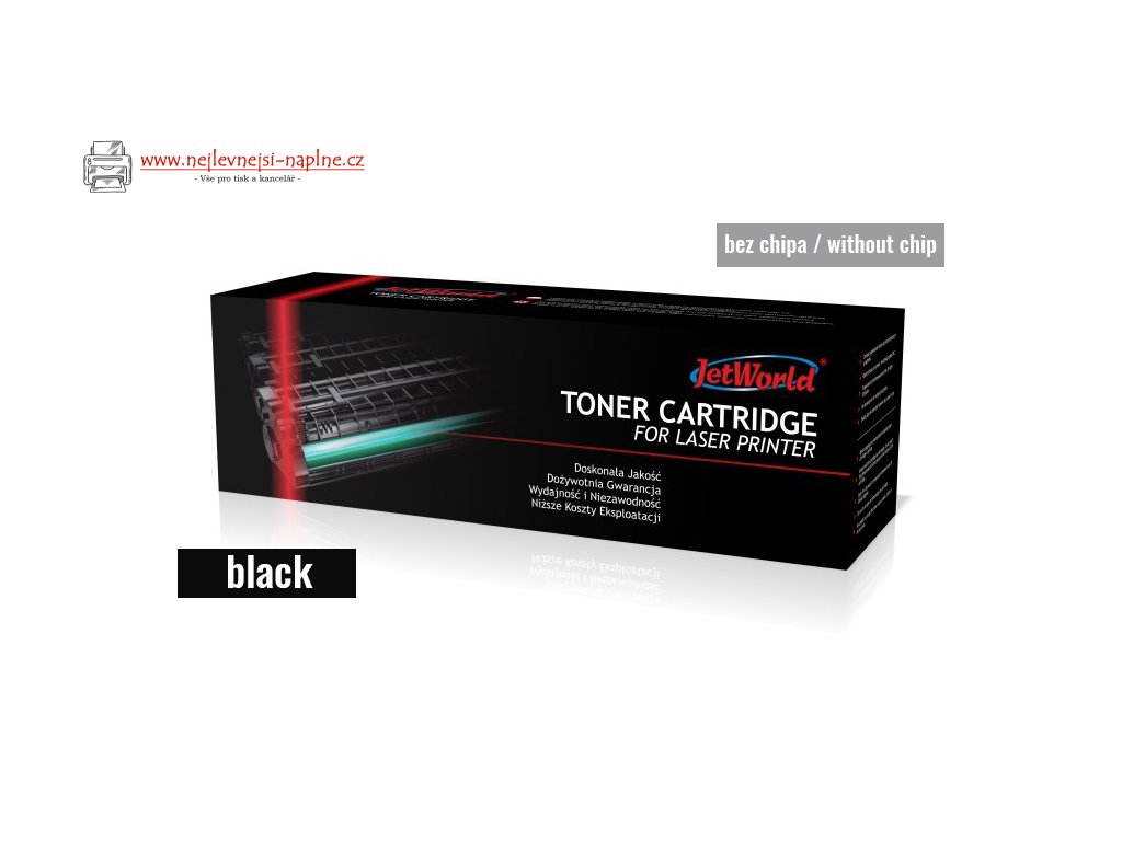 Toner Jetworld replacement HP 219A W2190A Color LaserJet Pro 3202, 3302 1.3K Black (toner without chip - replace from OEM cartridge A or X - refer to instruction)