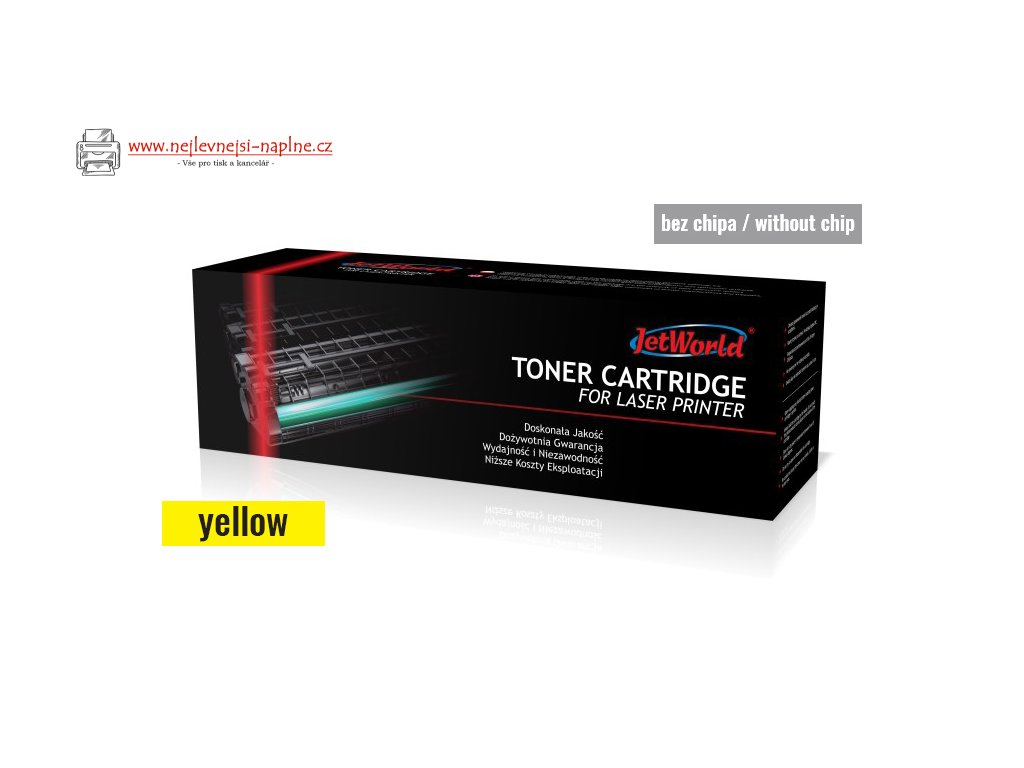 Toner Jetworld replacement HP 219A W2192A Color LaserJet Pro 3202, 3302 1.2K Yellow (toner without chip - replace from OEM cartridge A or X - refer to instruction)