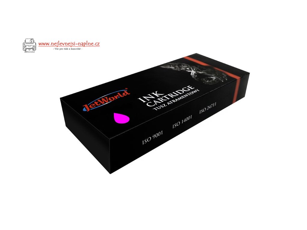PRODUKT NA ZAMÓWIENIE, MOQ: 1 KOMPLET ŁĄCZNIE WSZYSTKICH KOLORÓW. Ink Cartridge JetWorld Magenta HP 764 replacement C1Q14A