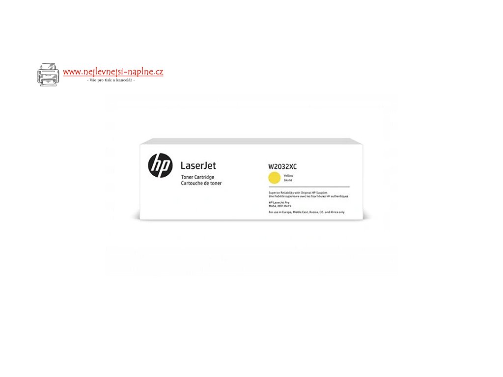 Original Toner Yellow HP Color LaserJet Color Pro M454, M479, MFP M454, MFP M479, Enterprise M455, MFP M480, Managed E45028, E47528 (415XH W2032XH), kompatybilne z W2032X