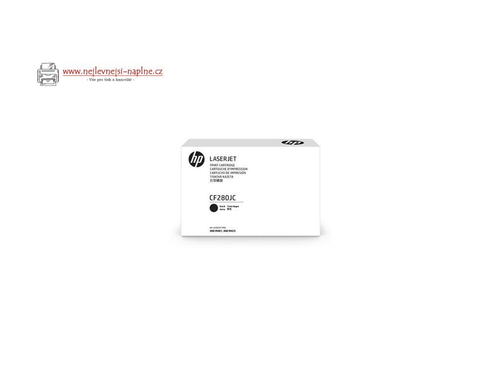 HP originální toner CF280JC, HP 80J, black, 8000str., kontraktový produkt