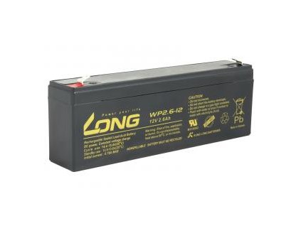 LONG baterie 12V 2,6Ah F1 (WP2.6-12)