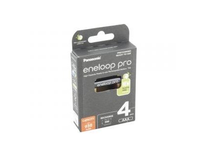 Nabíjecí baterie AAA Panasonic Eneloop Pro N 930mAh Ni-MH 4ks Blistr