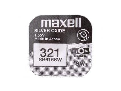 Nenabíjecí knoflíková baterie 321 Maxell Silver Oxide 1ks Blistr