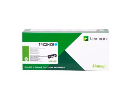 Originální azurový toner Lexmark CS725 (74C2HC0)