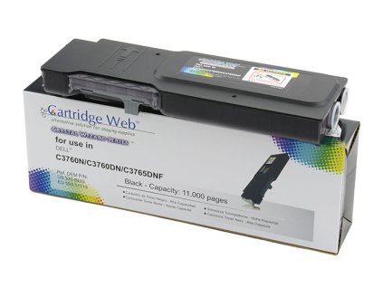 Tonerová kazeta Cartridge Web Black Dell 3760 replacement 593-11119