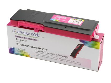 Tonerová kazeta Cartridge Web Magenta Dell 3760 replacement 593-11121