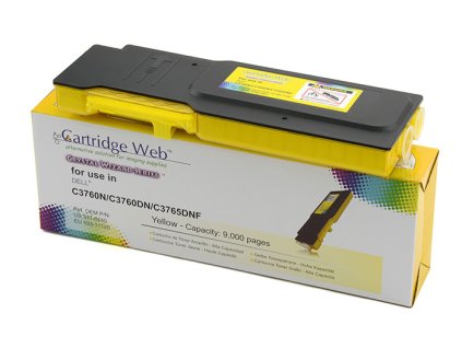 Tonerová kazeta Cartridge Web Yellow Dell 3760 replacement 593-11120