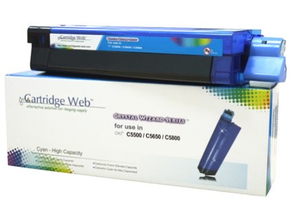 Náhradní tonerová kazeta Web Cyan OKI C5650 43872307