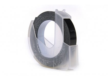 JetWorld 3D náhradní páska Dymo White to Blackm (pro embosování, ražbu) 9 mm x 3 m (S0898130) (10 ks)
