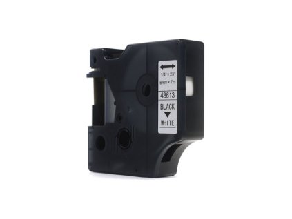 Náhradní páska JetWorld Dymo D1 černá na bílé 6 mm x 7 m LM100, LM100+, LM200, LM300, LM400, LM420P, LM350, LM350D, LM360D, LM450D, LM260P, LM120P, LM500TS, LM160, LM210D, LM280, LM150, LM220 (43613) (S0720780)