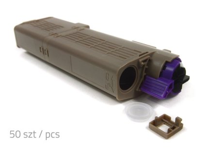 Prázdná kazeta - OKI C532 CMYK 100% nová (stačí doplnit tonerový prášek a nainstalovat správný čip) (balení 50ks).