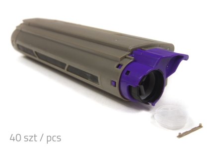 Prázdná kazeta - OKI C5600 CMYK 100% nová (stačí doplnit tonerový prášek a nainstalovat správný čip) (balení 40ks).