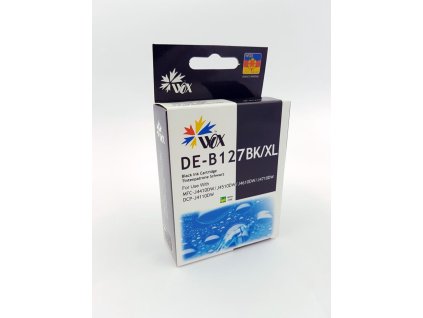 Inkoustová kazeta Wox Black Brother LC 127BK XL (s čipem) náhradní LC127XLBk