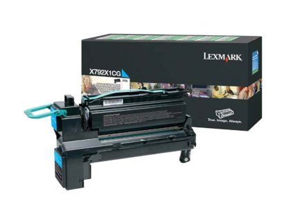 Originální azurový toner Lexmark X792 (X792X1CG)