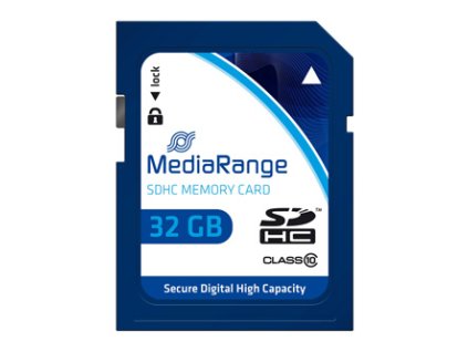 Mediarange paměťová karta Secure Digital Card, 32GB, SDHC, MR964, UHS-I U1 (Class 10), SDHC, SDXC