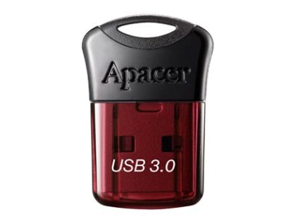 Apacer USB flash disk, USB 3.0, 16GB, AH157, červený, AP16GAH157R-1, USB A, s krytkou