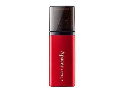 Apacer USB flash disk, USB 3.0, 64GB, AH25B, červený, AP64GAH25BR-1, USB A, s krytkou