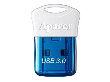 Apacer USB flash disk, USB 3.0, 32GB, AH157, modrý, AP32GAH157U-1, USB A, s krytkou