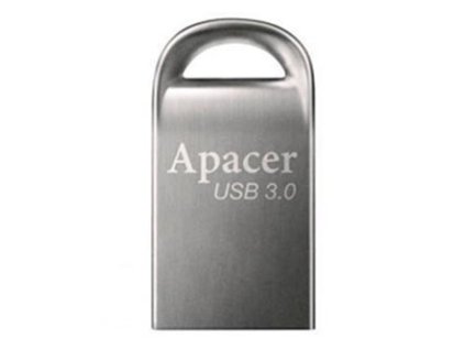 Apacer USB flash disk, USB 3.0, 32GB, AH156, stříbrný, AP32GAH156A-1, USB A, s poutkem